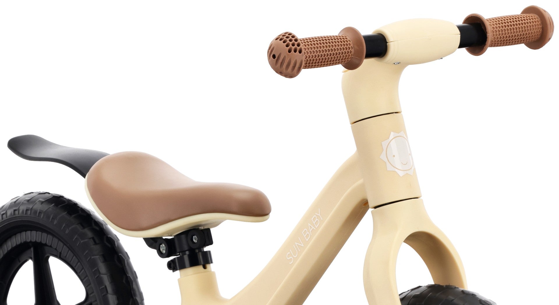 Lekki Rowerek biegowy dla dzieci Rower BUBBLY nylonowy 2,4 kg Błotnik piankowe koła beżowy