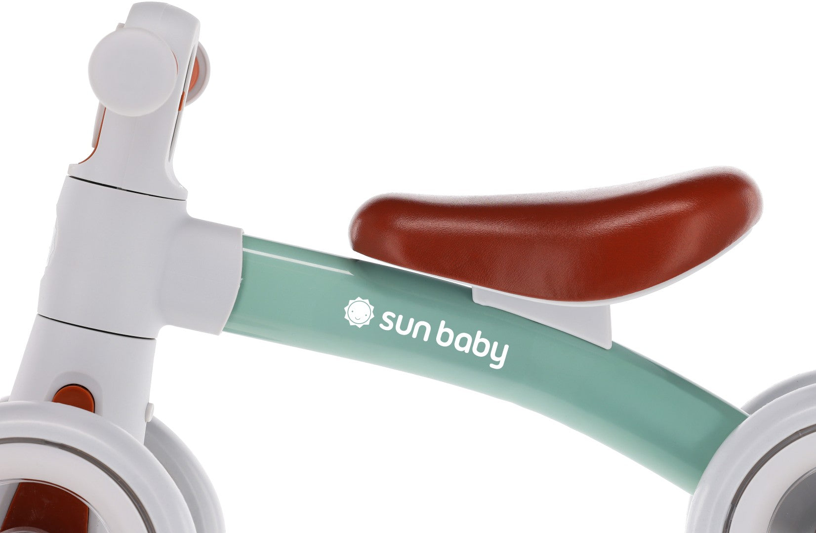 Laufrad mit 4 Rädern, geländegängig, für Kinder, LED-Licht, Zoomi mint