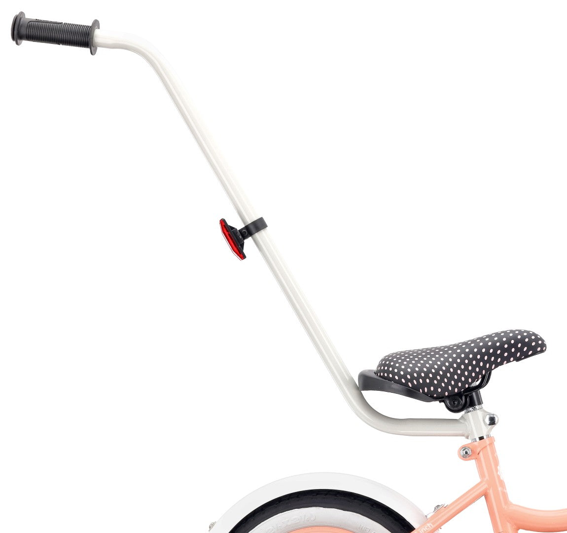 Rower dziecięcy Rower dla dziewczynki 12 cali Koszyk Prowadnik Kółka boczne Heart Bike morelowy Sun Baby