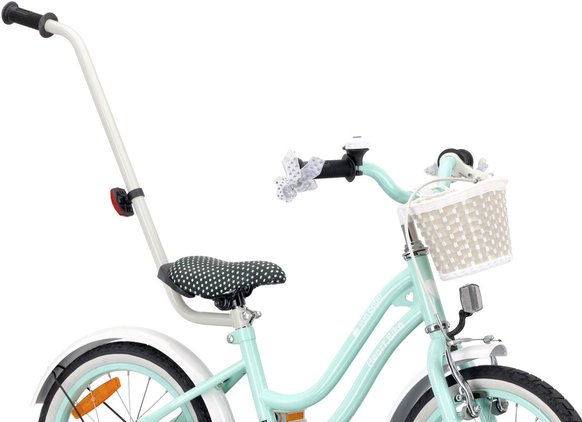 Rower dla dziewczynki 16 cali Heart bike - miętowy
