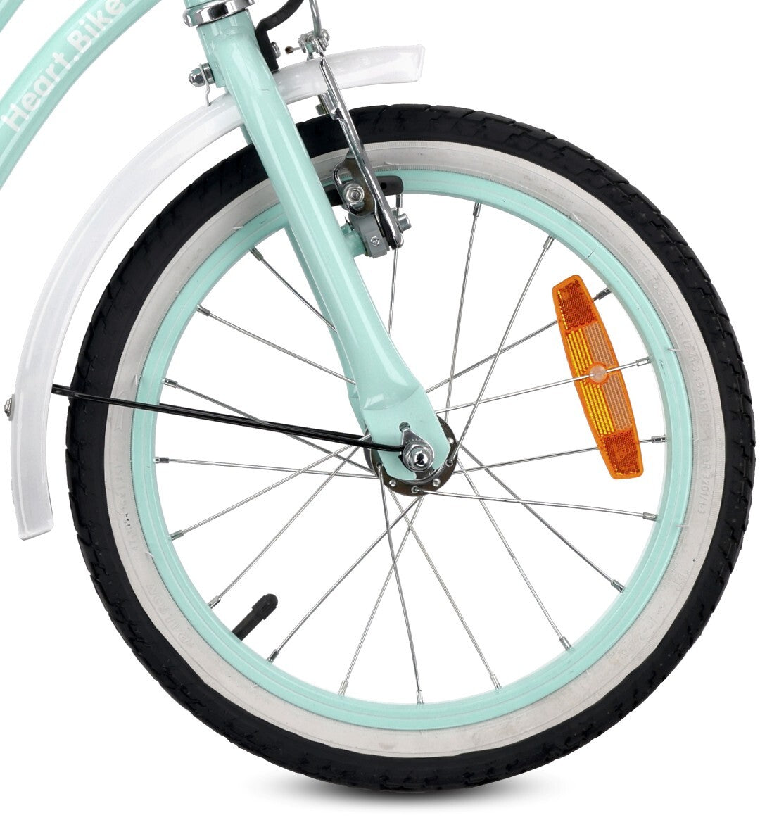 Rower dla dziewczynki 16 cali Heart bike - miętowy