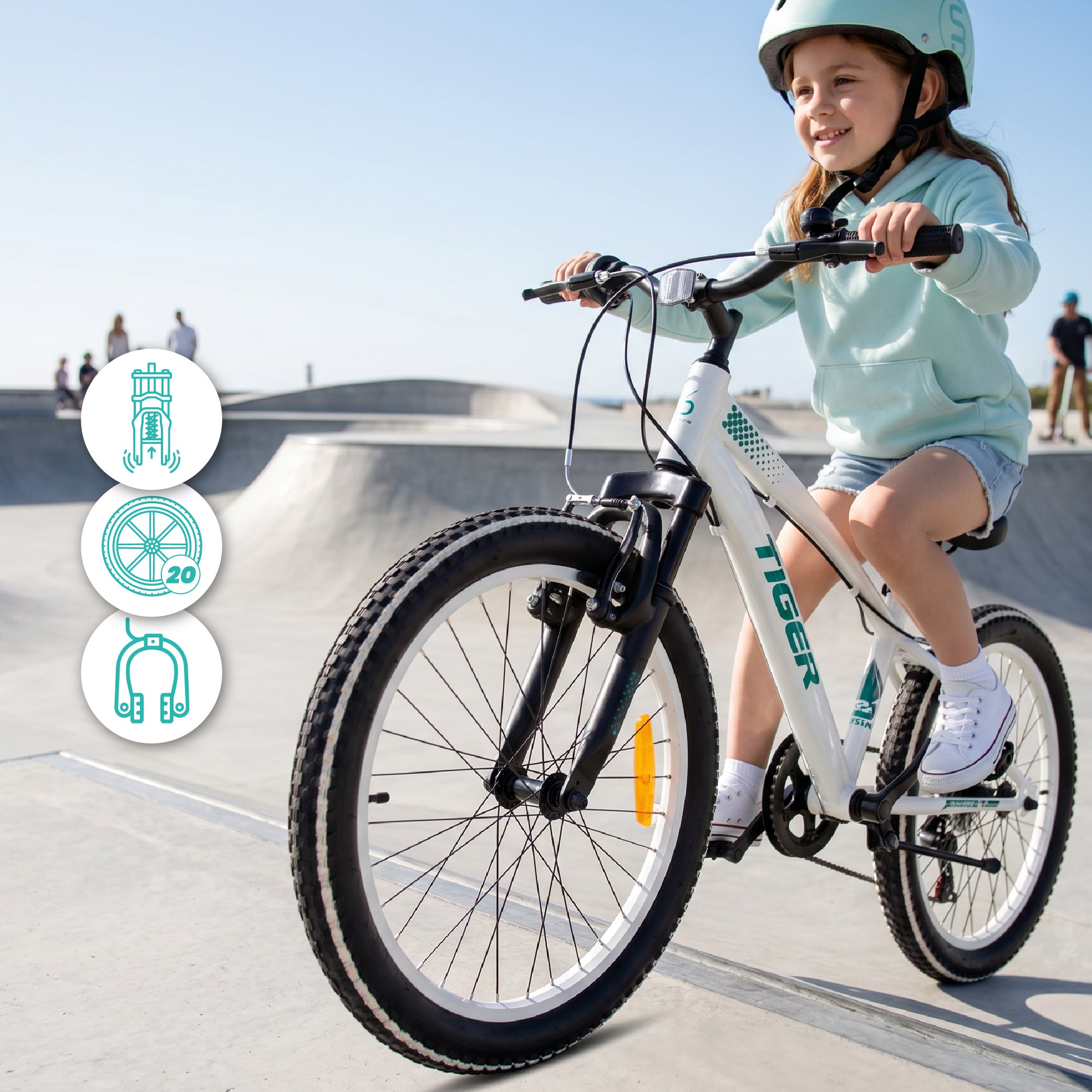 20 inch Shimano 6 speed unisex shock absorber bike for girls Tiger Bike