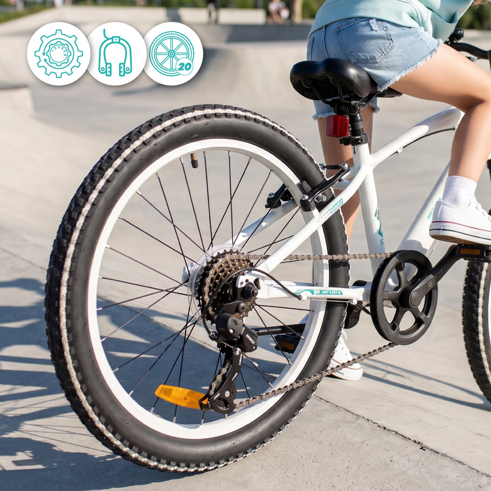 20 inch Shimano 6 speed unisex shock absorber bike for girls Tiger Bike