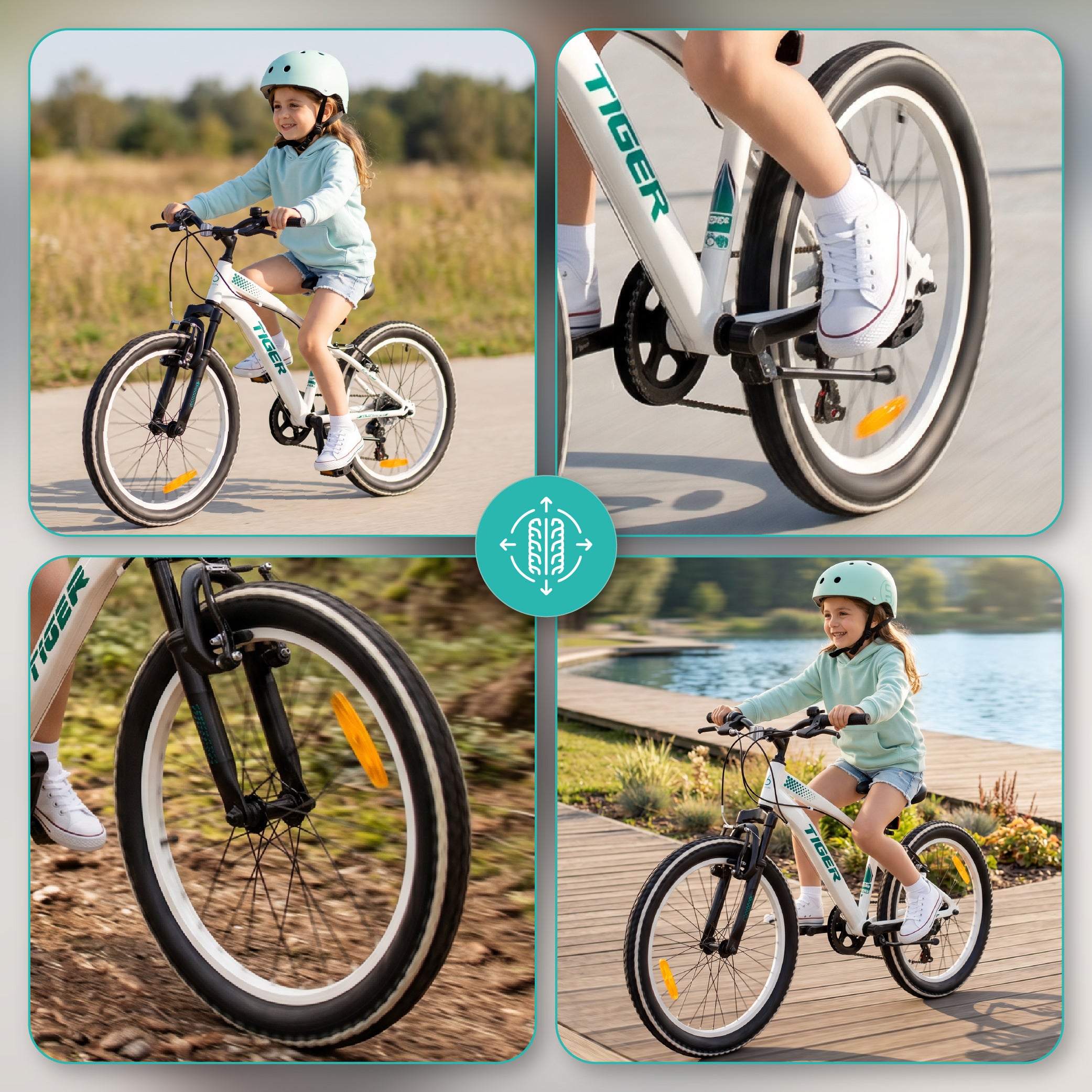 20 inch Shimano 6 speed unisex shock absorber bike for girls Tiger Bike