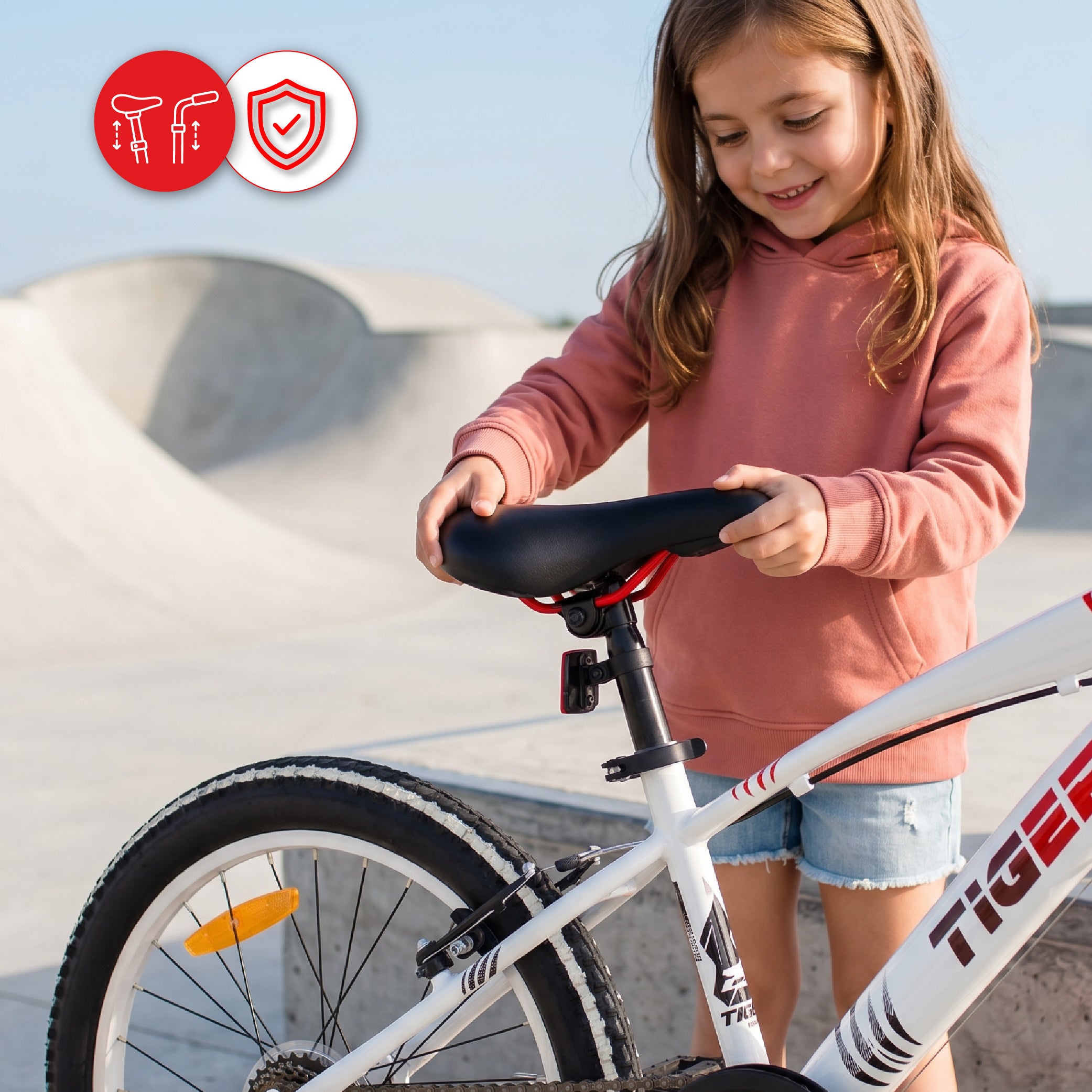 Rower dziecięcy 20 cali chłopięcy 6 biegów Shimano amortyzator szerokie opony Revoshift Tiger Bike