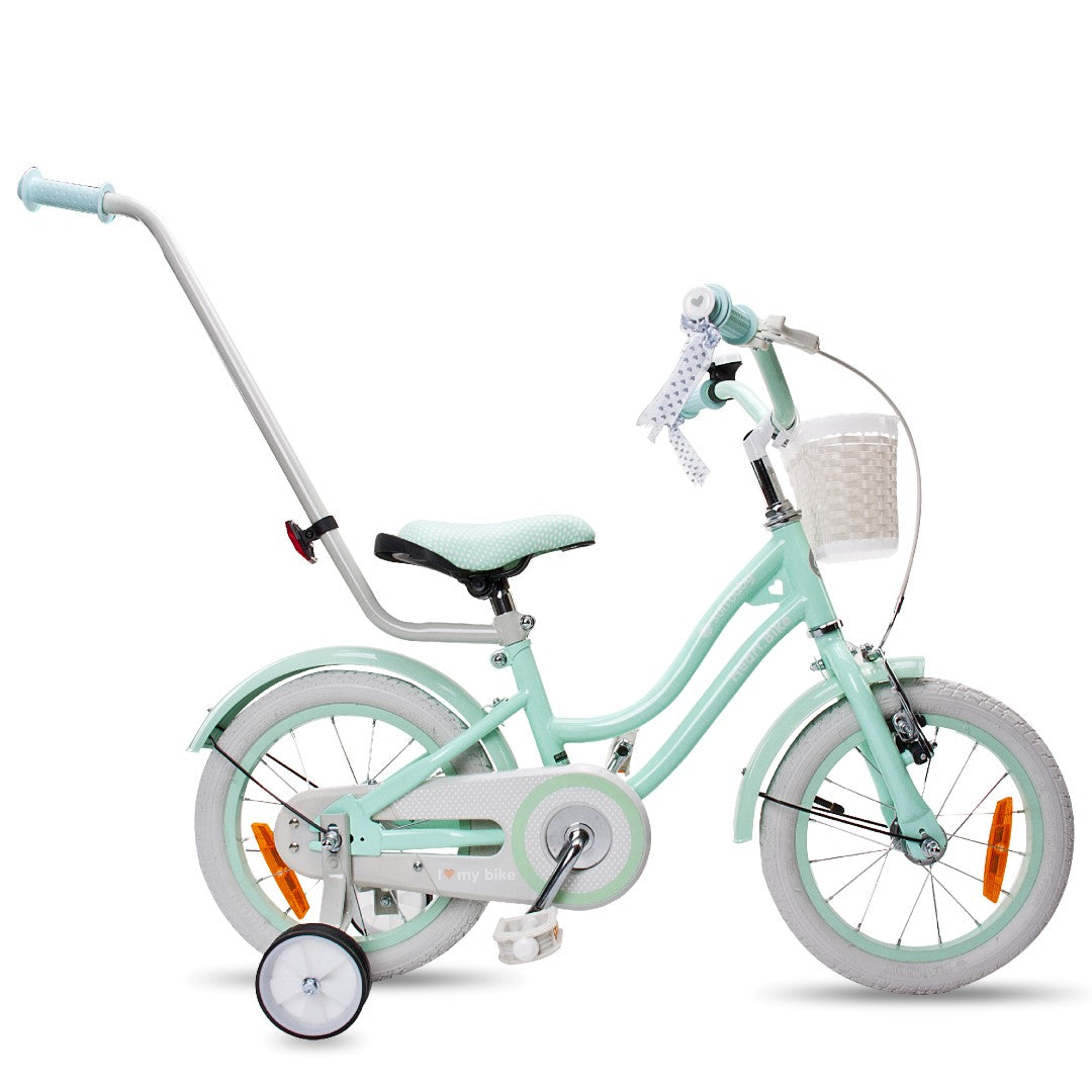 14-inch Silver Moon mint girls' bike