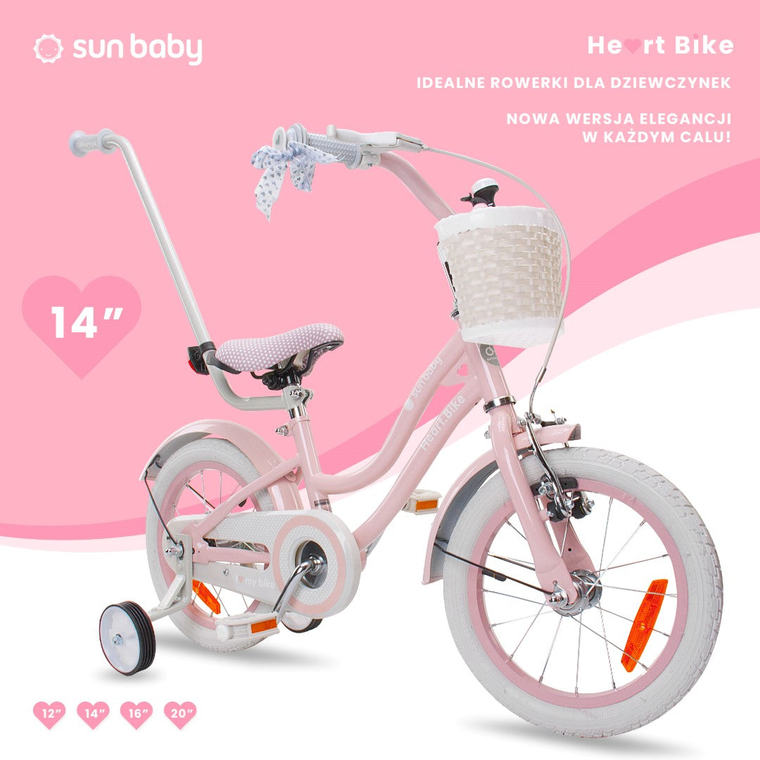 Mädchenfahrrad 14 Zoll Silver Moon pink II Qualität