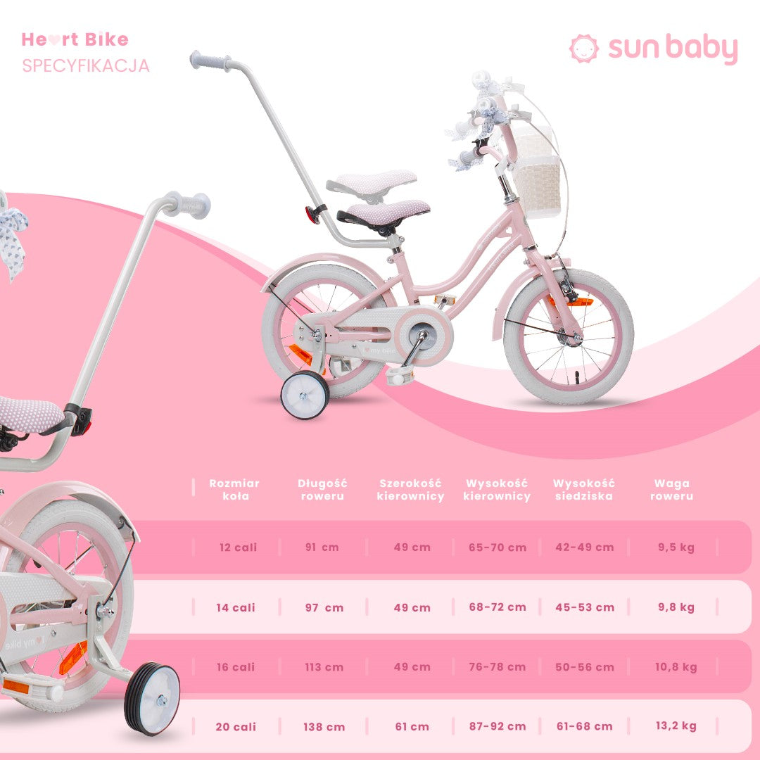 Mädchenfahrrad 14 Zoll Silver Moon pink II Qualität
