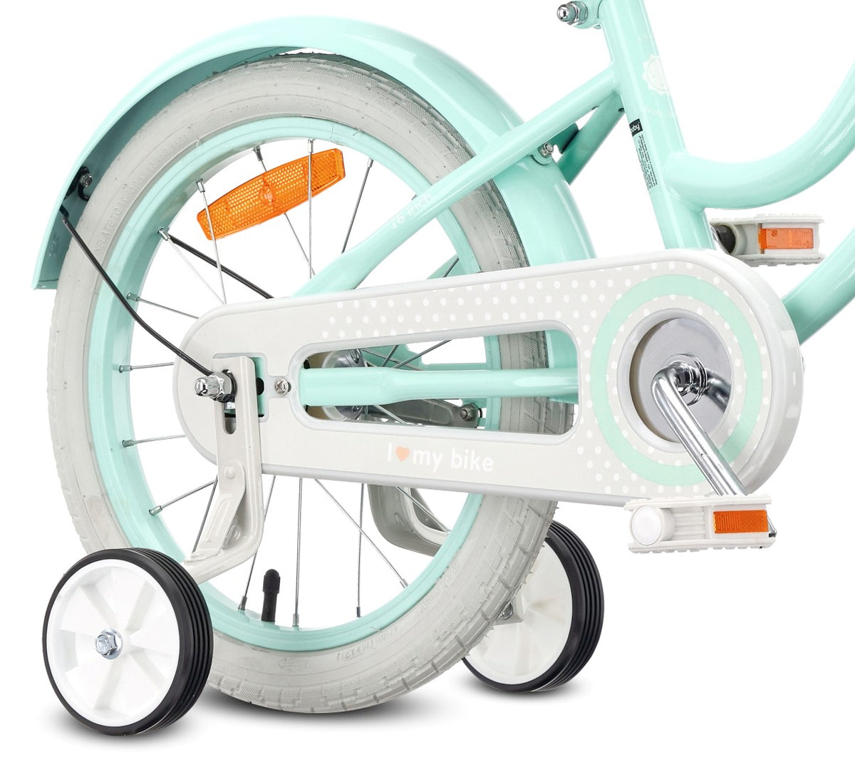 Mädchenfahrrad 16 Zoll Silver Moon mint