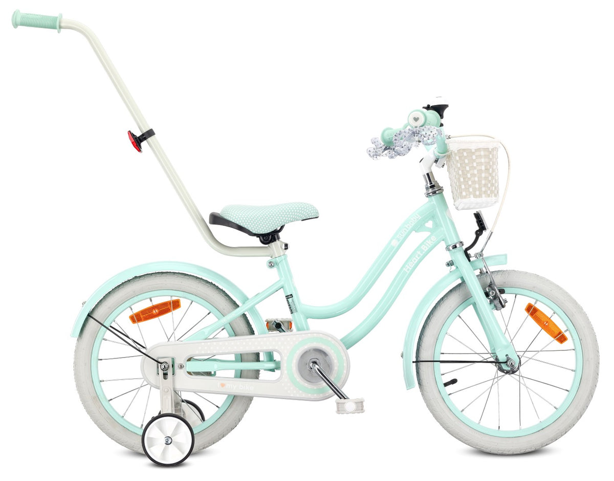 Mädchenfahrrad 16 Zoll Silver Moon mint
