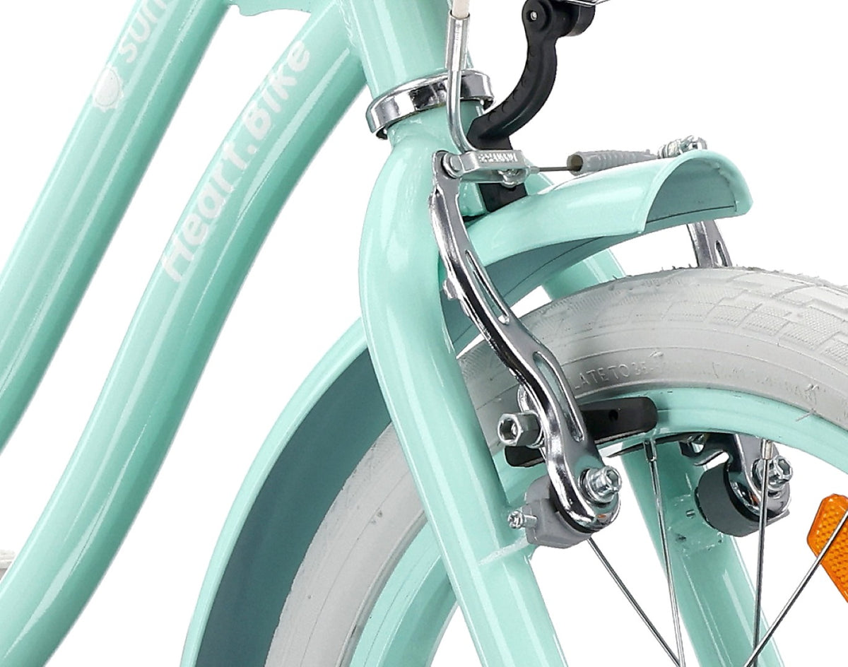 Mädchenfahrrad 16 Zoll Silver Moon mint