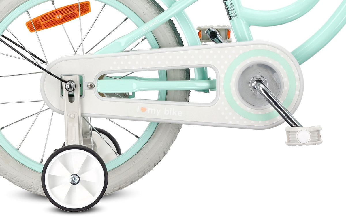Mädchenfahrrad 16 Zoll Silver Moon mint