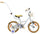Rower dla dziewczynki 14 cali Pchacz Kółka boczne Koszyk Flower bike baby blue