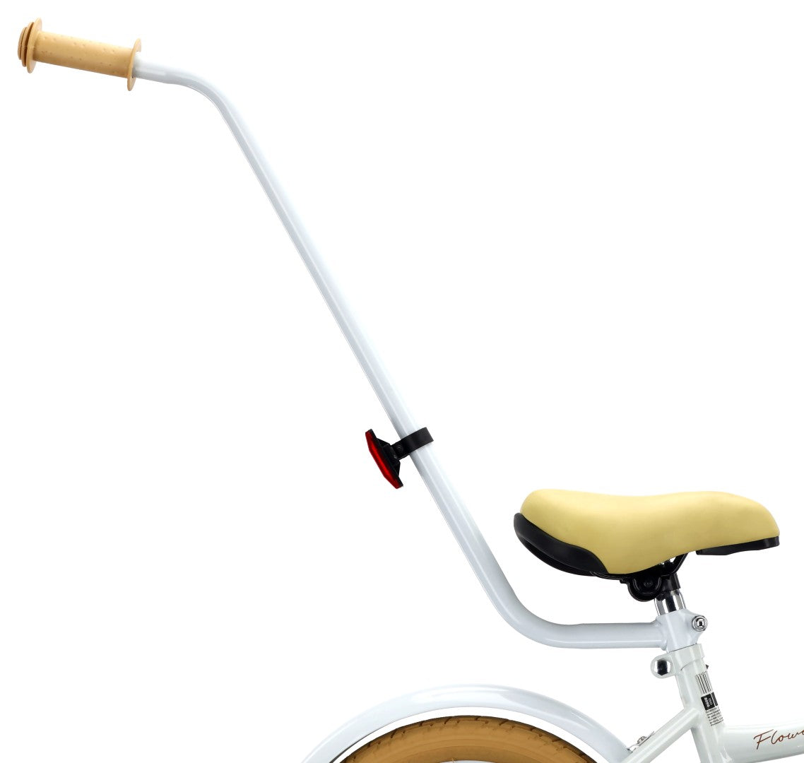 Rower dla dziewczynki 14 cali Pchacz Kółka boczne Koszyk Flower bike baby blue
