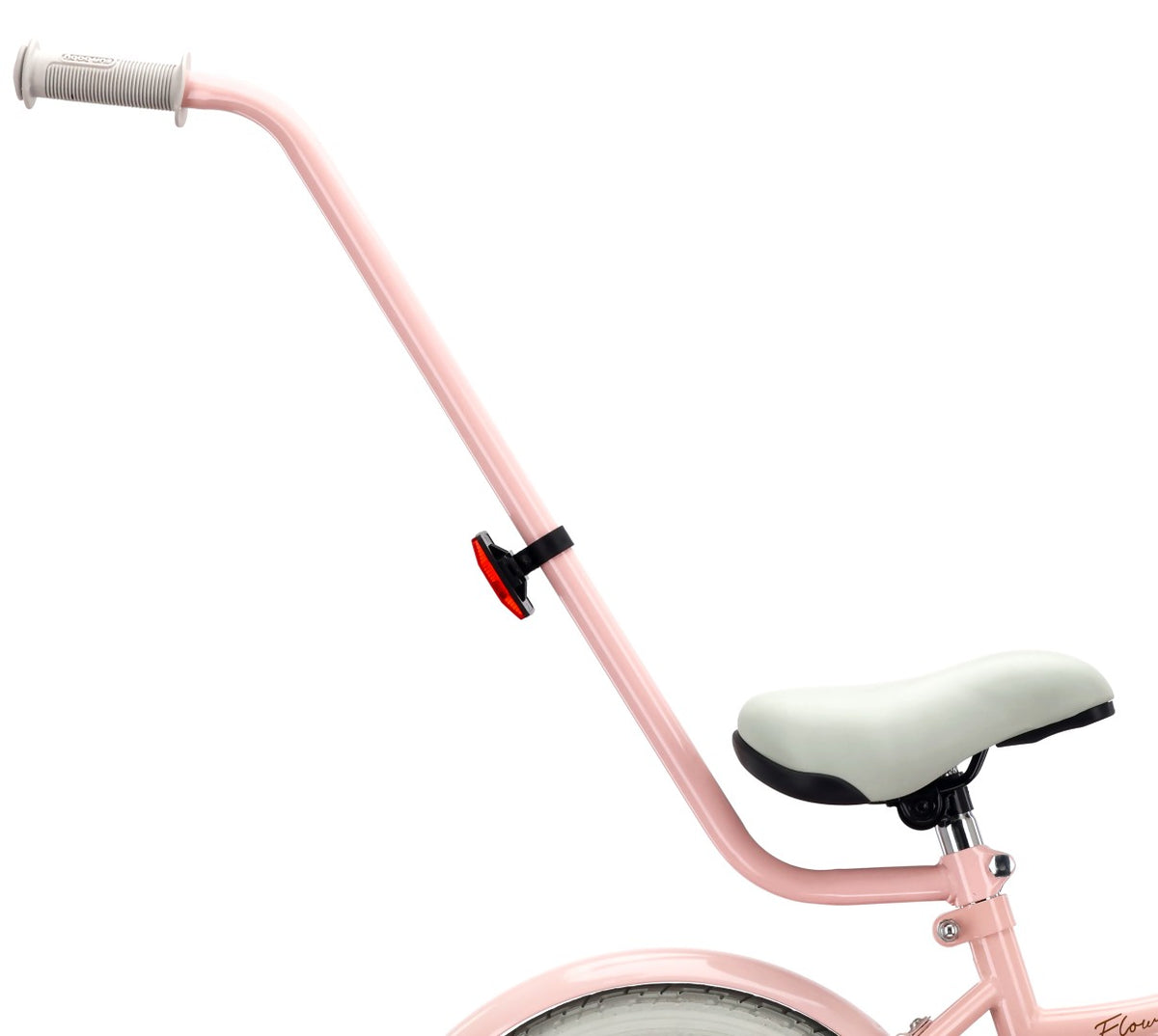 Rower dziecięcy 14 cali dla dziewczynki 3 4 5 lat Pchacz Kółka boczne Koszyk V-brake Flower Retro bike różowy