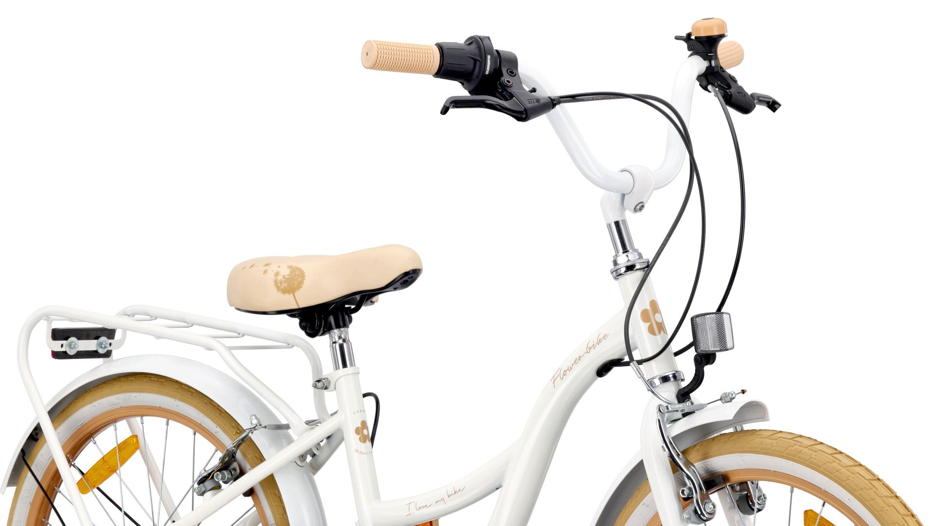 Rower 20 cali dla dziewczynki dziecięcy Shimano 6 biegów Flower Bike Dmuchawiec Sun Baby