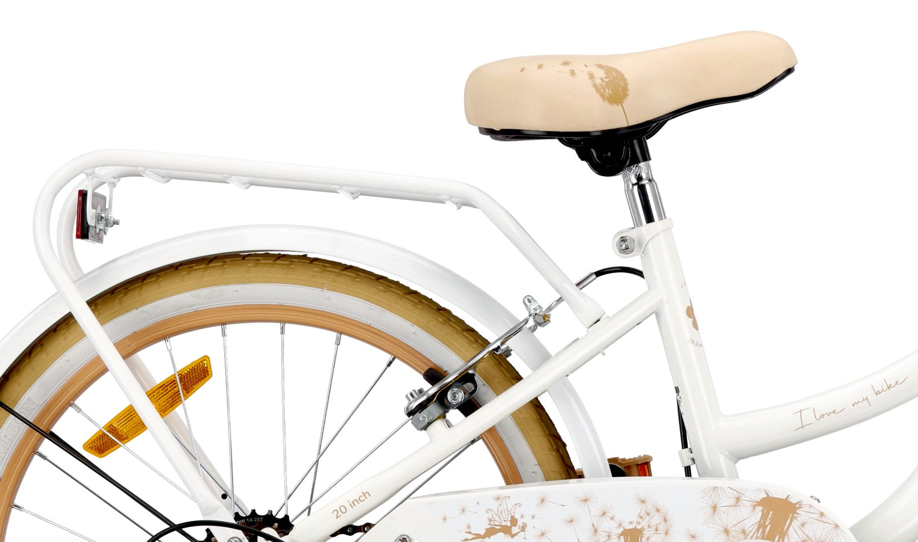 Rower 20 cali dla dziewczynki dziecięcy Shimano 6 biegów Flower Bike Dmuchawiec Sun Baby