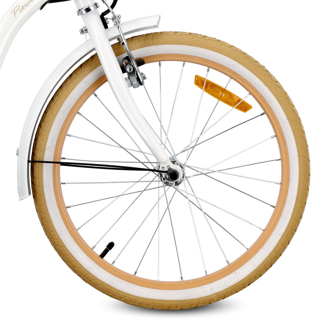 Rower 20 cali dla dziewczynki dziecięcy Shimano 6 biegów Flower Bike Dmuchawiec Sun Baby