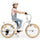 Rower 20 cali dla dziewczynki dziecięcy Shimano 6 biegów Flower Bike Dmuchawiec Sun Baby