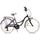 24-inch youth bike for girls, city bike for communion, Shimano 7 gears, Flower bike, black, Sun Baby