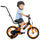 Rower dla chłopca 14 cali Tracker bike neon pomarańczowy