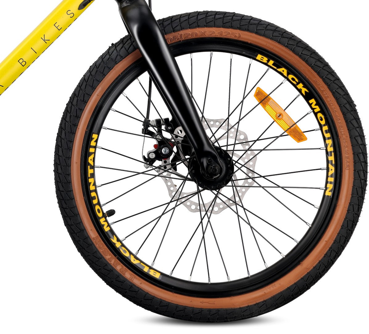 Rower dziecięcy 20 cali dla chłopca dziewczynki MTB Shimano 6 biegów lekki aluminiowy Tatra Bikes żółty