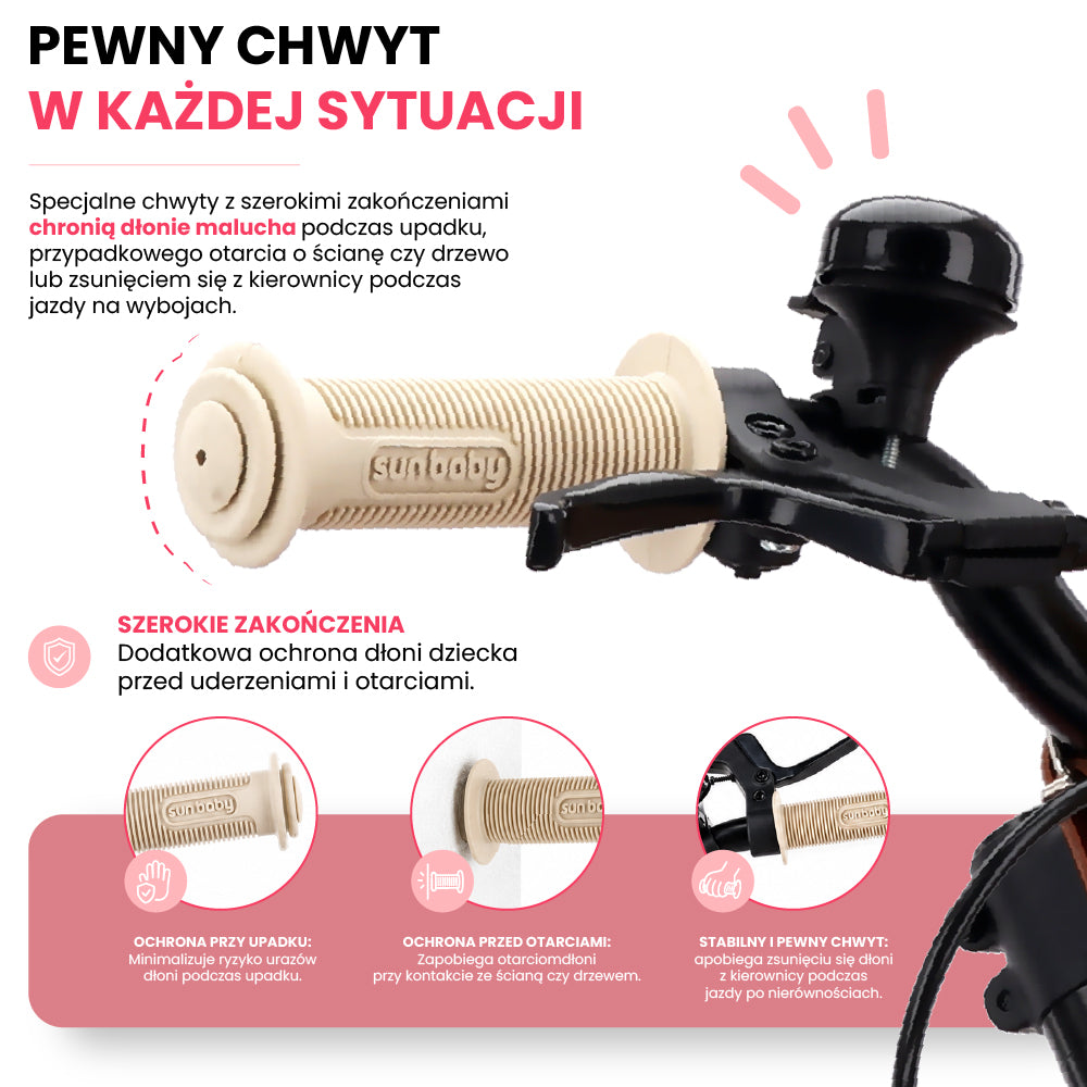 Rower dziecięcy 16 cali dla dziewczynki 4 5 6 lat Lekki aluminium 7 kg Prowadnik Kółka boczne Koszyk Dzwonek V-brake Naklejki LOOFI różowy