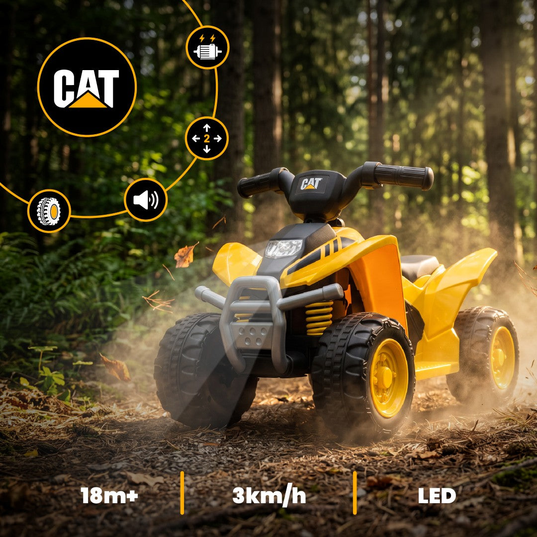 Battery-powered vehicle Electric quad bike for children CAT TRX yellow