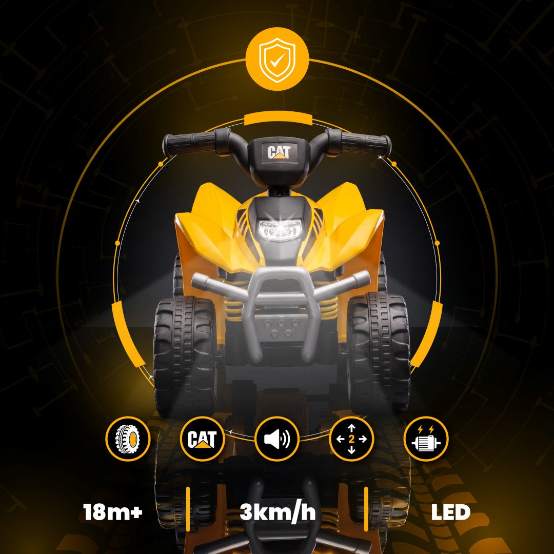 Battery-powered vehicle Electric quad bike for children CAT TRX yellow