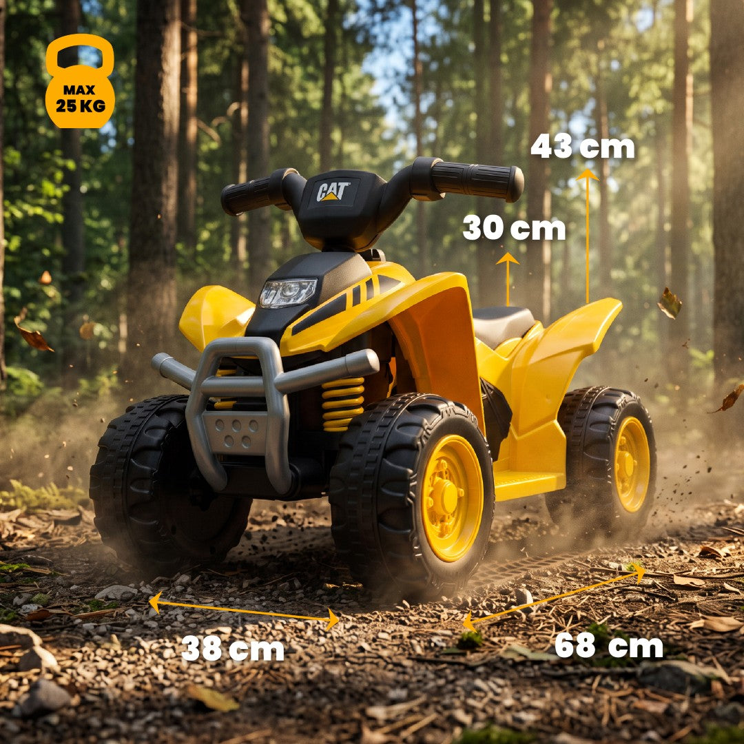 Battery-powered vehicle Electric quad bike for children CAT TRX yellow