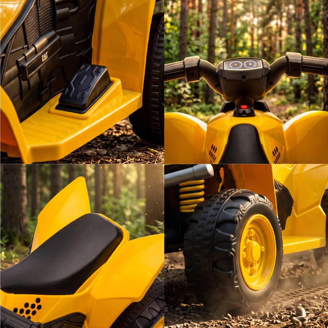 Battery-powered vehicle Electric quad bike for children CAT TRX yellow