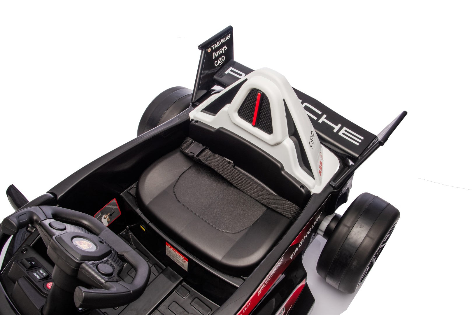 Auto Pojazd Bolid Formuła na akumulator Quad Porsche MP3 Pilot Klakson 12V 4,5Ah czarny Sun Baby