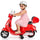 Vespa dla dziecka Skuter na akumulator Jeździk z kuferkiem MAXI czerwony Sun Baby