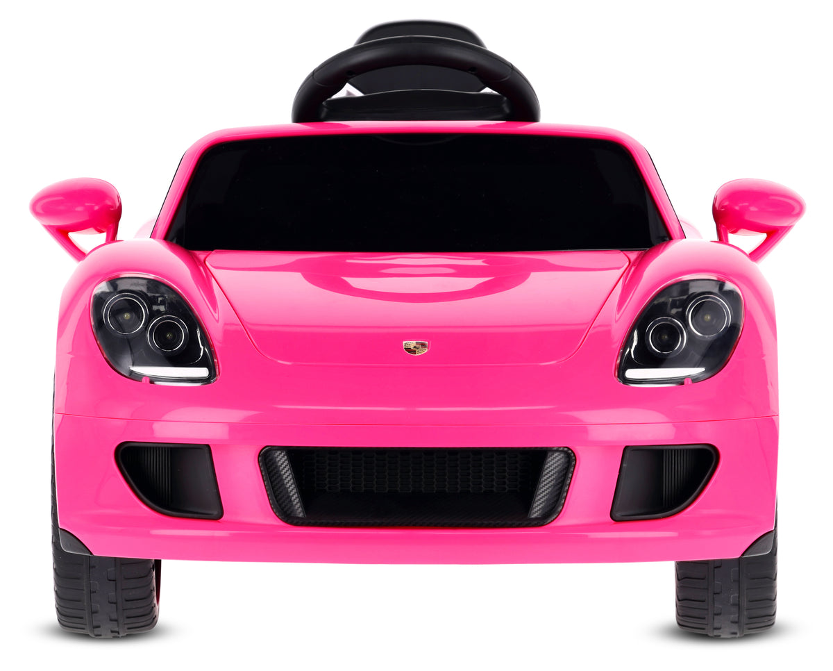 Sun Baby auto na akumulator Porsche Carrera GT Cabrio 12V, pilot, MP3, 2 silniki 390, różowe