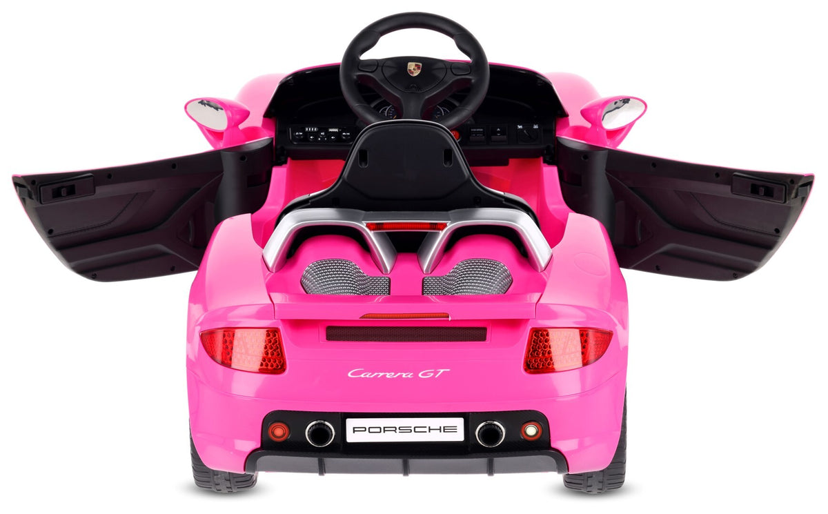 Sun Baby auto na akumulator Porsche Carrera GT Cabrio 12V, pilot, MP3, 2 silniki 390, różowe