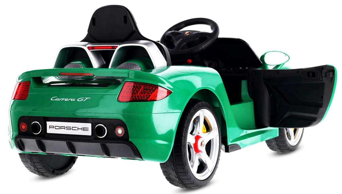 Sun Baby auto na akumulator Porsche Carrera GT Cabrio 12V, pilot, MP3, 2 silniki 390, zielone