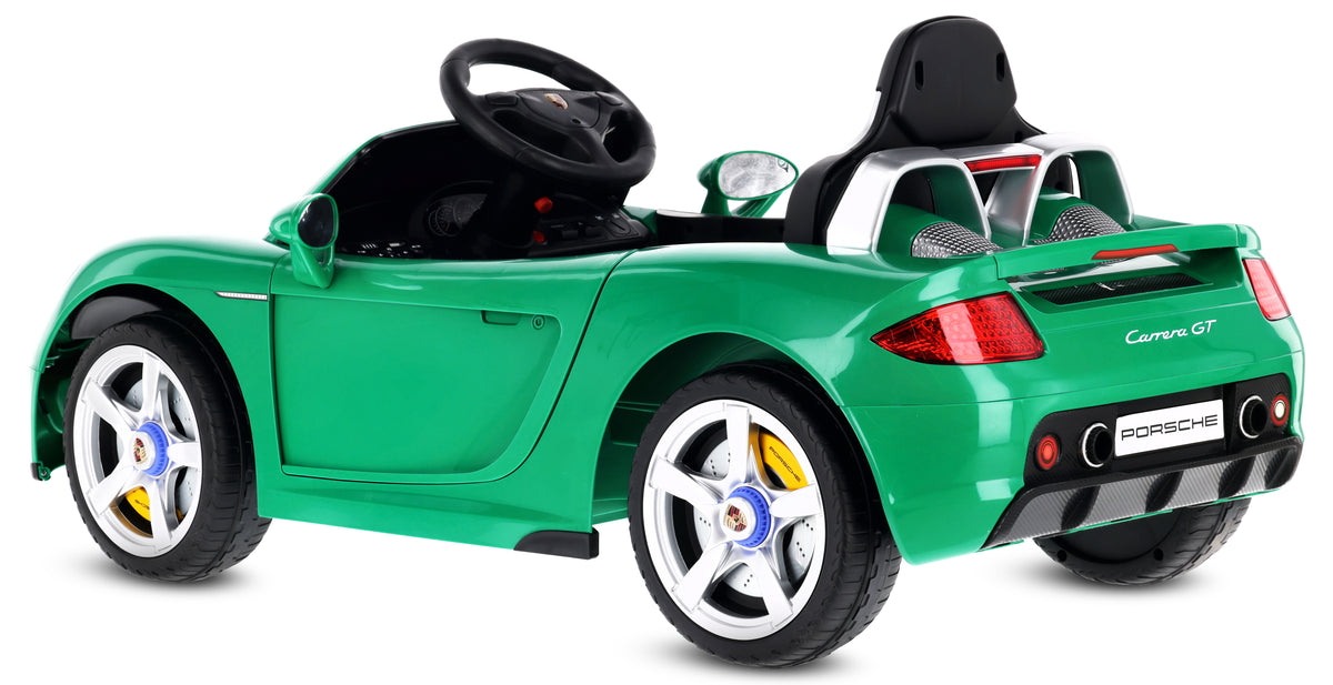 Sun Baby auto na akumulator Porsche Carrera GT Cabrio 12V, pilot, MP3, 2 silniki 390, zielone