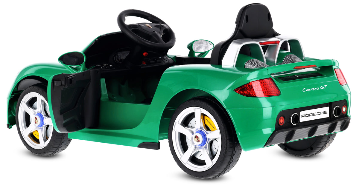 Sun Baby auto na akumulator Porsche Carrera GT Cabrio 12V, pilot, MP3, 2 silniki 390, zielone
