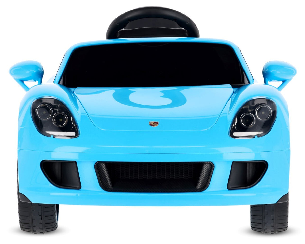 Sun Baby auto na akumulator Porsche Carrera GT Cabrio 12V, pilot, MP3, 2 silniki 390, niebieskie