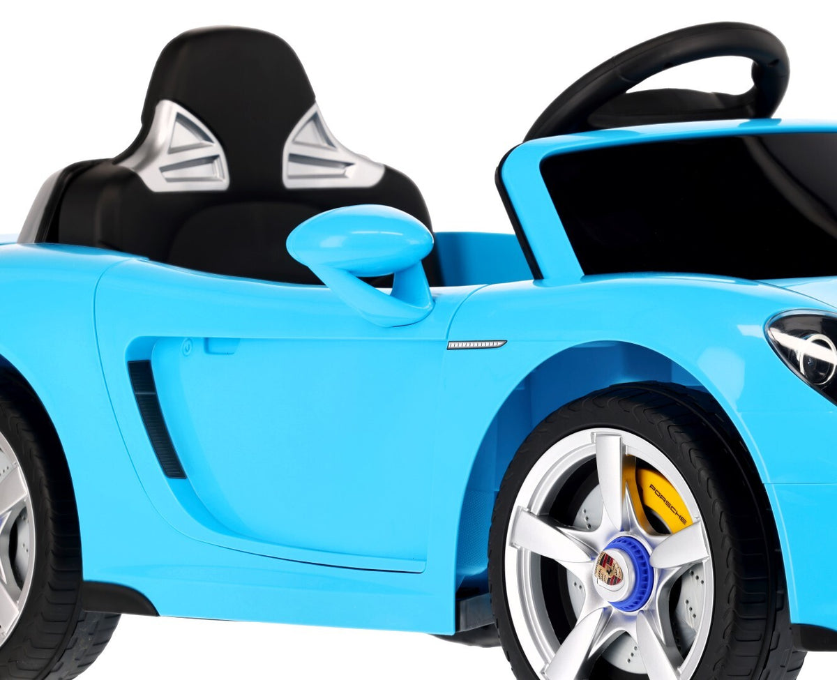 Sun Baby auto na akumulator Porsche Carrera GT Cabrio 12V, pilot, MP3, 2 silniki 390, niebieskie