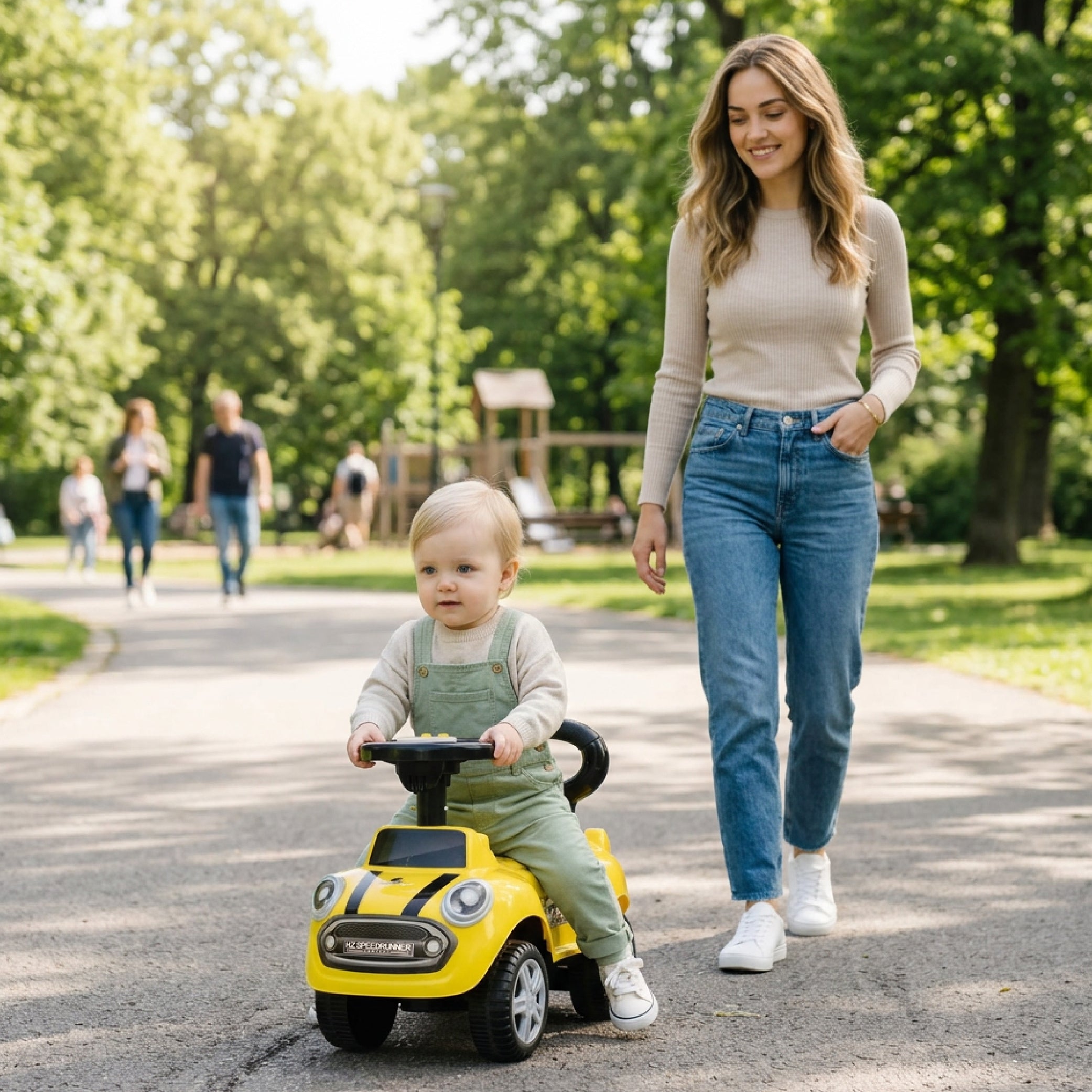 Ride-on car pusher GO GO Fassion yellow