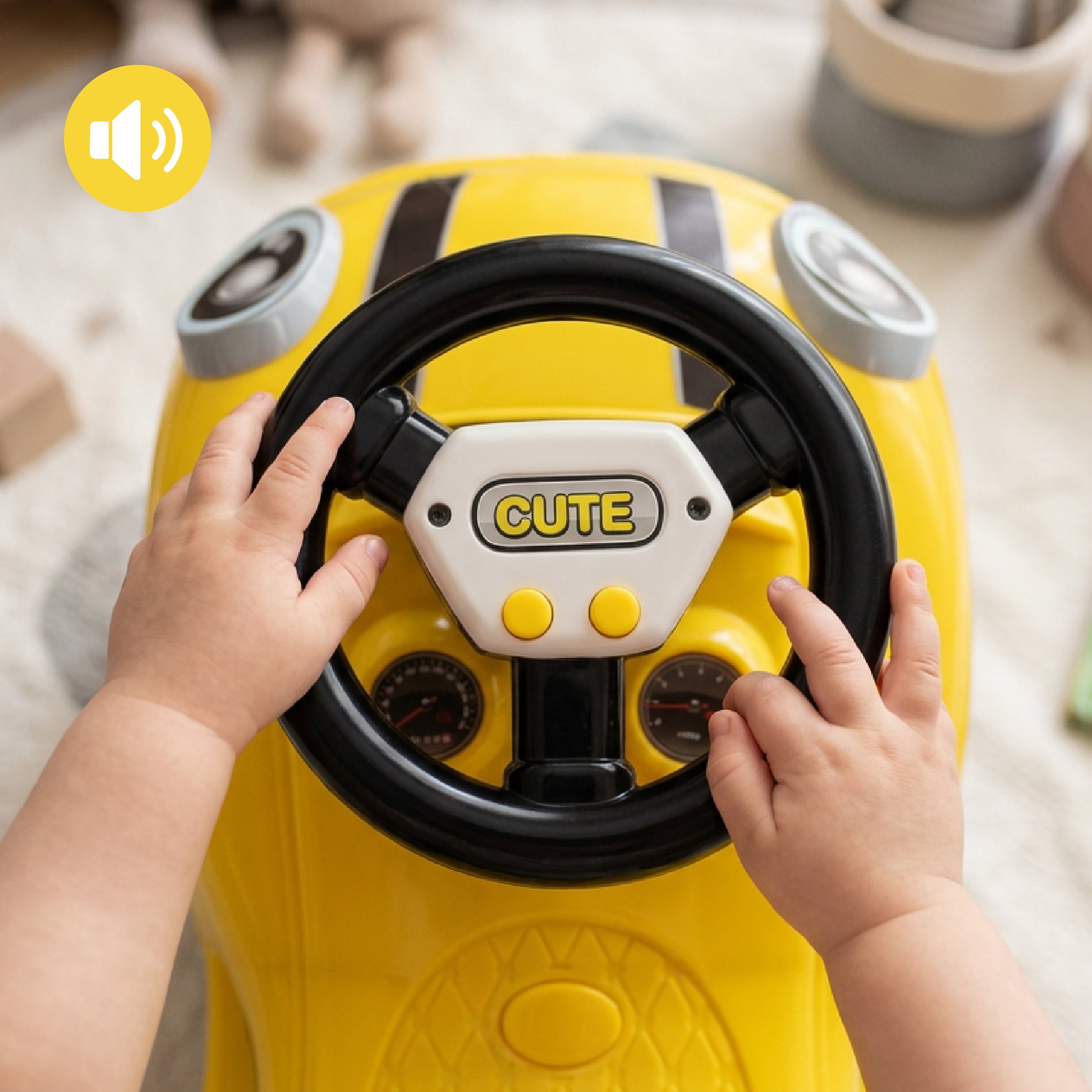 Ride-on car pusher GO GO Fassion yellow