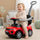 Ride-on pusher baby walker with handle and clamp Sport car red