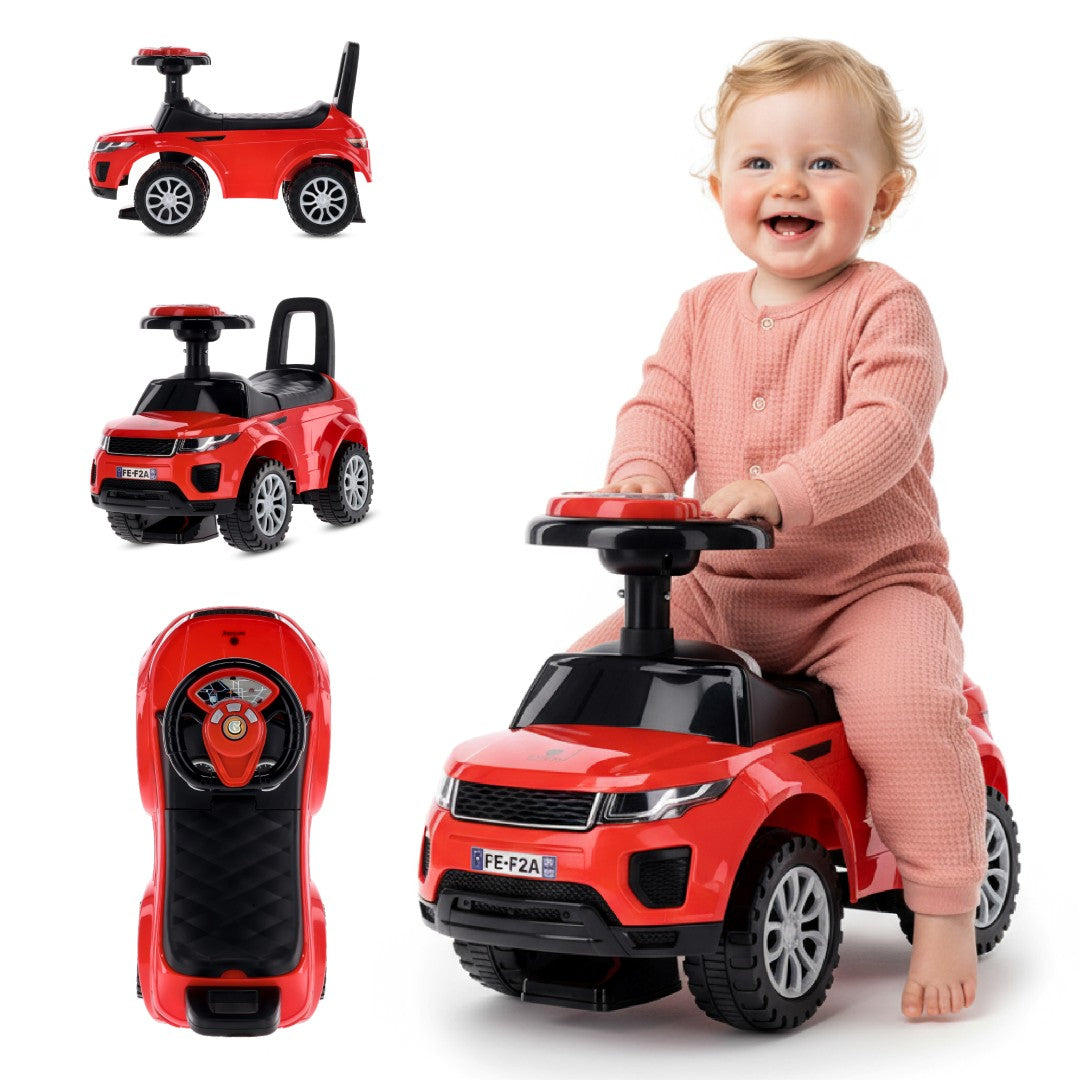 Jeździk dla dziecka pchacz na roczek czerwony 12m+