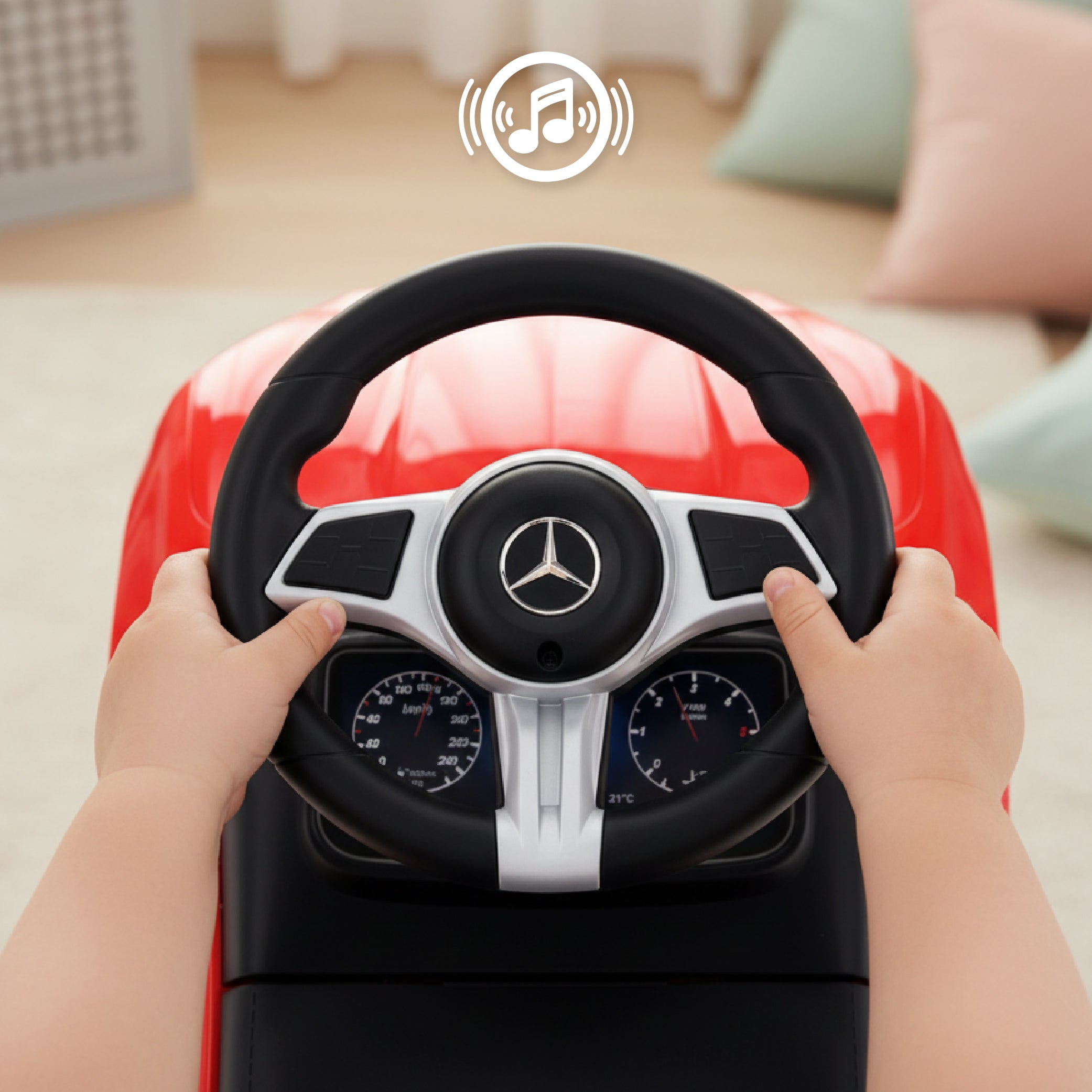 Mercedes C-Klasse roter Sun Baby Kinderwagen