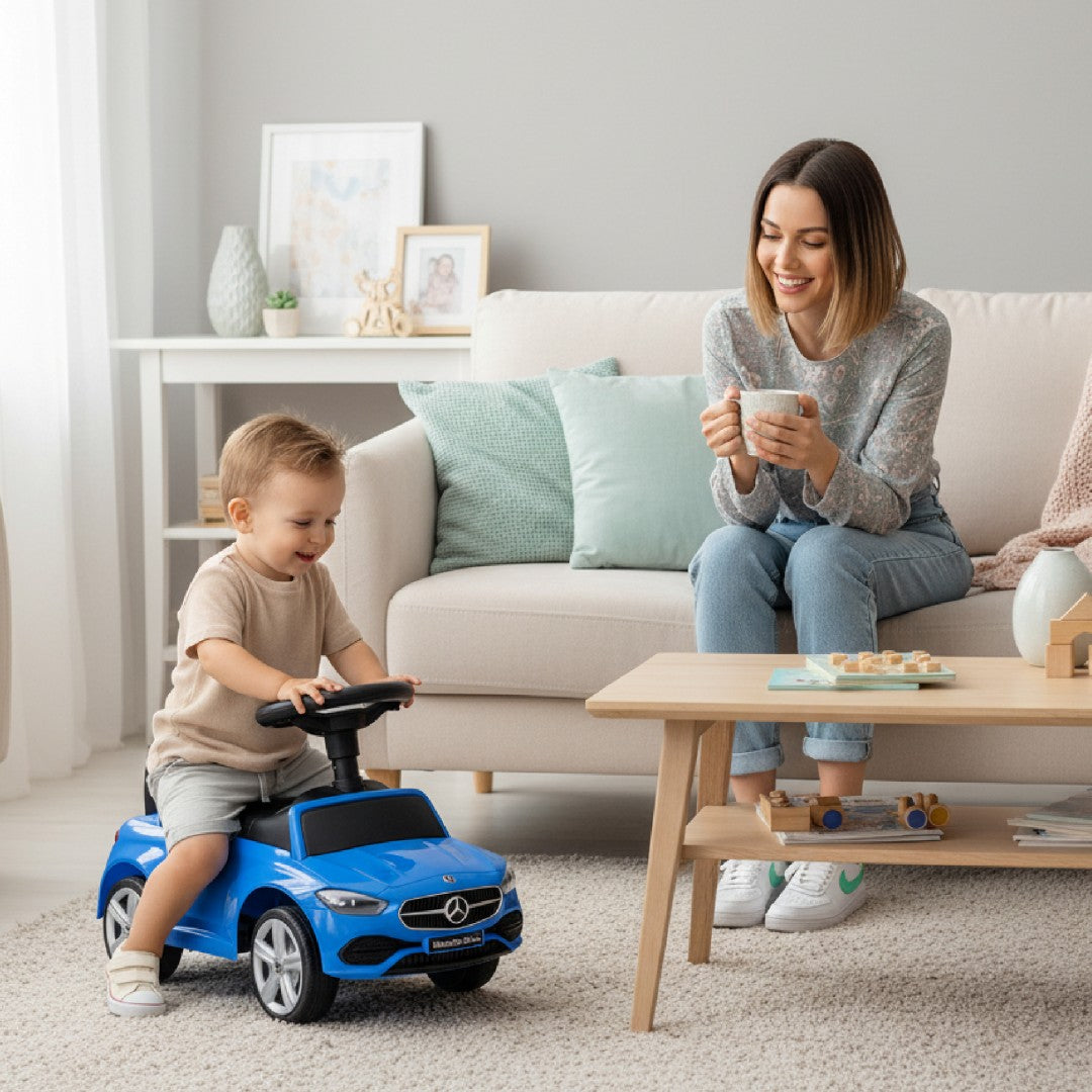 Mercedes C-Klasse blauer Sun Baby Kinderwagen