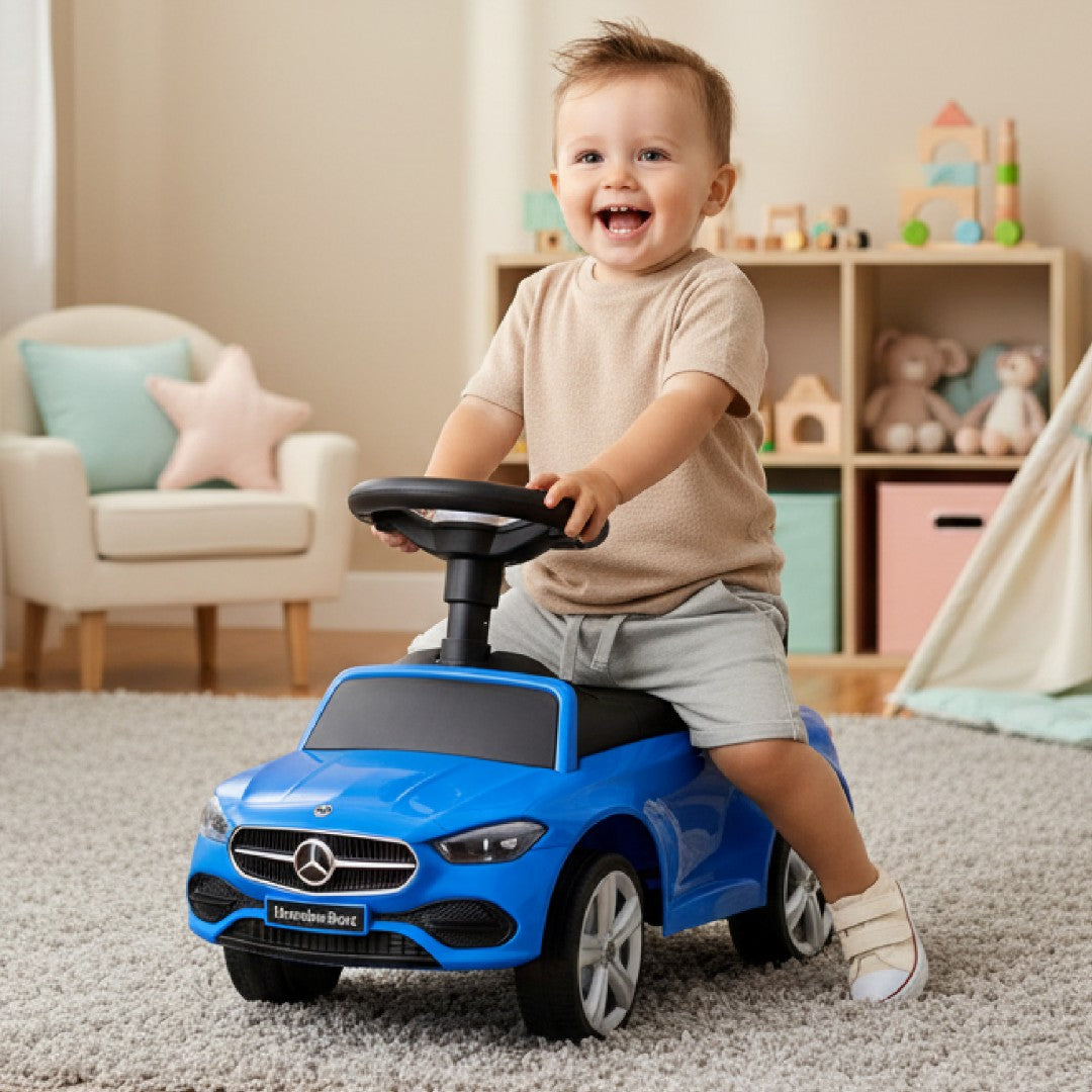 Mercedes C-Klasse blauer Sun Baby Kinderwagen