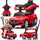 Mercedes C-Klasse Babywalker mit Schieber und Fußstütze, rot, Sun Baby