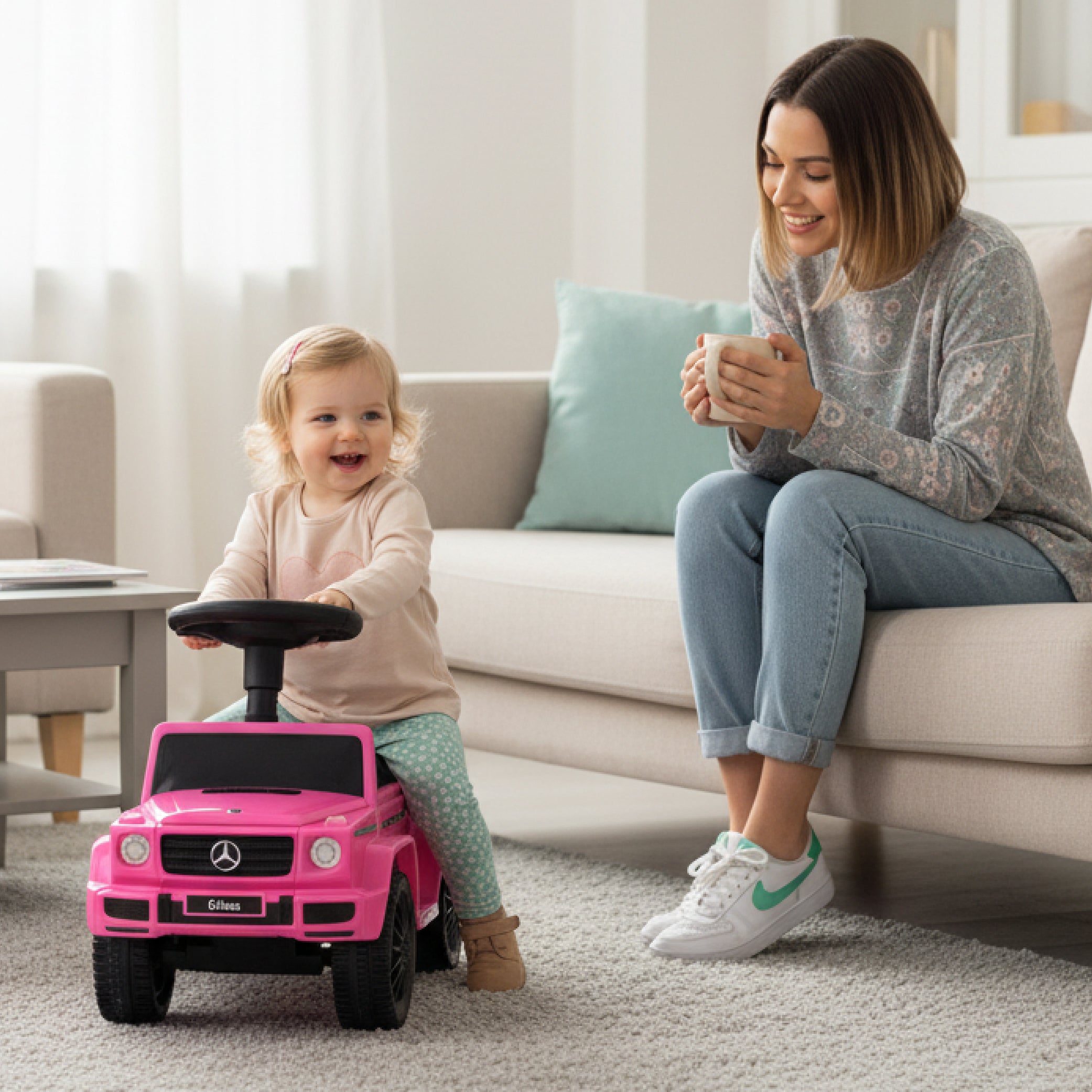 Mercedes-Benz G-Klasse rosa Baby-Lauflernhilfe