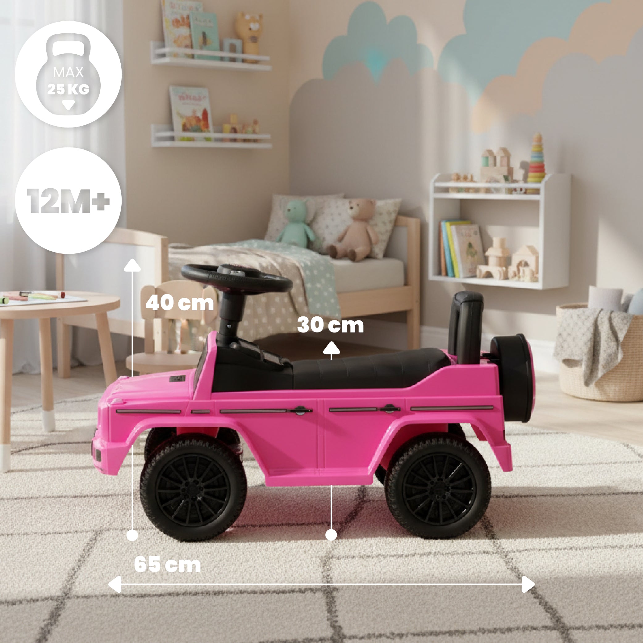 Mercedes-Benz G-Klasse rosa Baby-Lauflernhilfe